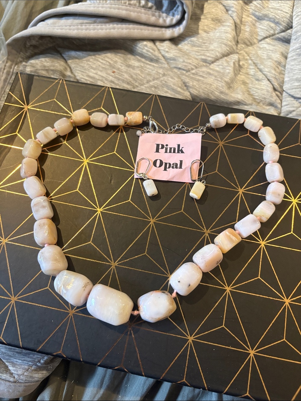 Beaded Necklace and Earrings Set -
